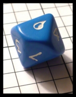 Dice : Dice - 10D - Blue with Water Droplet - Ebay Jan 2011